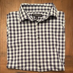 Mizzen+Main Leeward Navy and Blue Checkered Shirt